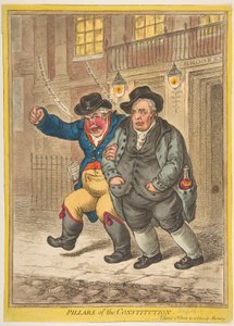 Konstitutionens pelare, 1 februari 1809. av James Gillray