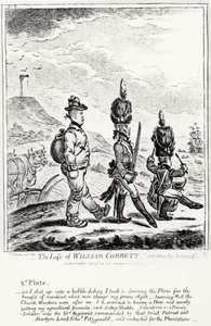 Tallrik 2, från The Life of William Cobbett, skriven av honom själv, pub. av H. Humphrey, 1809 av James Gillray