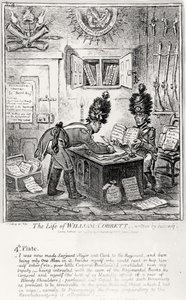 Tallrik 4, från The Life of William Cobbett, skriven av honom själv, pub. av H. Humphrey, 1809 av James Gillray