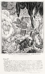 Tallrik 8, från The Life of William Cobbett, skriven av honom själv, pub. av H. Humphrey, 1809 av James Gillray