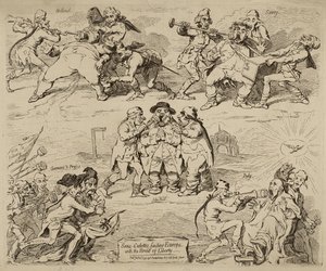 Sans-Culottes, Feeding Europe with the Bread of Liberty, publicerad 12 januari av James Gillray