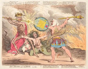 Synd, död och djävulen, se Milton av James Gillray