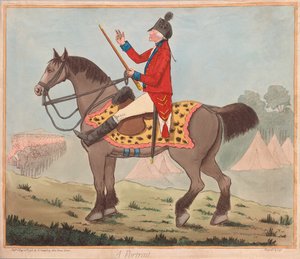 Sir David Dundas (1735 - 1820) - Ett porträtt, pub. 1796 (handfärgad gravyr)