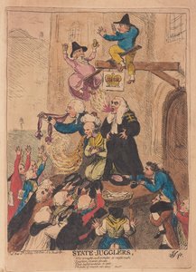State Jonglörer, pub. 1788 (handfärgad gravyr)