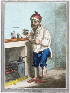 Taking Physick, utgiven av Hannah Humphrey 1800 (handfärgad etsning)