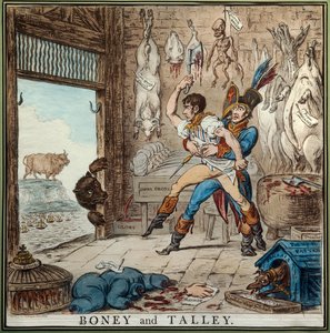 Talleyrand och Bonaparte av James Gillray