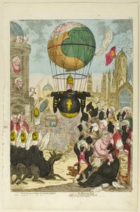 Tentand via est qua me quoque possim tollere humo av James Gillray