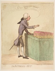 The Bottomless-Pitt, 16 mars 1792. av James Gillray