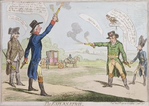 The Explanation, publicerad av Hannah Humphrey 1798 (handfärgad etsning)