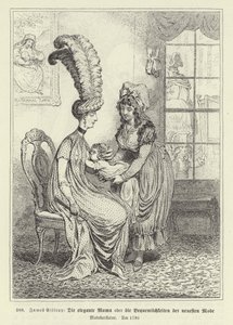 Den fashionabla mamman av James Gillray