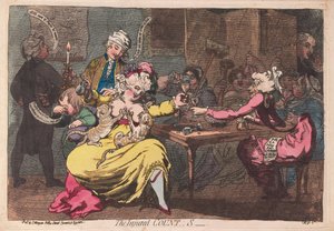 Den skadade greven,,,S, pub. 1786 (handfärgad gravyr)