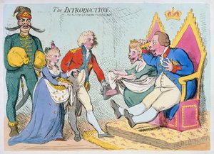 The Introduction, publicerad av Hannah Humphrey, 1791 (handfärgad etsning)