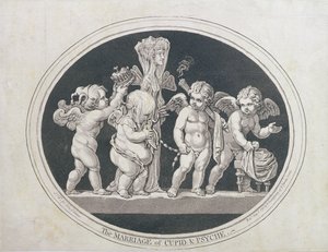 The Marriage of Cupid and Psyche, publicerad av Hannah Humphrey 1797