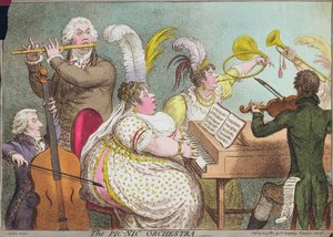 The Pic-Nic Orchestra, utgiven av Hannah Humphrey, 1802