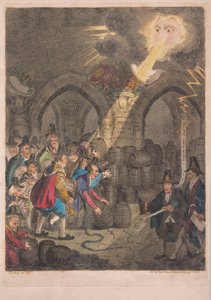 Konstitutionens pelare, pub. 1835 (handfärgad gravyr)