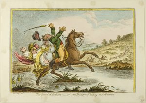 Ljudet av ett horn av James Gillray