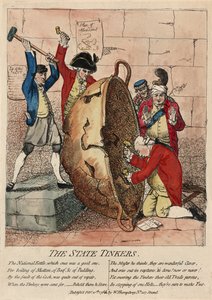 The State Tinkers, publicerad av W. Humphrey, 10 februari 1780 (handfärgad gravyr)