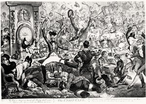 The Union Club, 1801 (färggravyr) av James Gillray