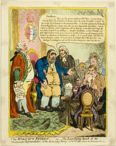 Den utslitne patrioten av James Gillray
