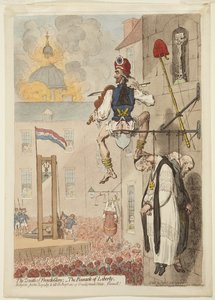 Zenit för fransk ära av James Gillray