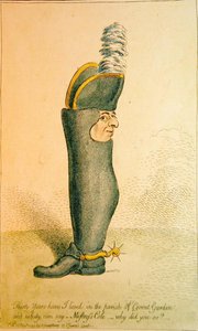 Trettio år har jag bott i församlingen Covent Garden, utgiven av Hannah Humphrey av James Gillray