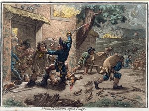 United Irishmen Upon Duty, utgiven av Hannah Humphrey 1798