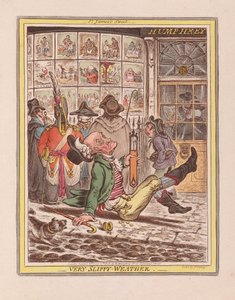 Mycket halt väder, pub. 1808 (handfärgad gravyr)