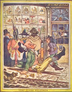 Mycket halt väder, 1808 av James Gillray