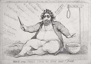 Vilken väg ska jag gå, hur ska jag bestämma mig, publicerad av S.W. Fores 1793.