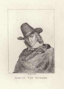 Adriaen van Ostade, döpt som Adriaen Jansz Hendricx. Etsat av James Girtin. av James Girtin