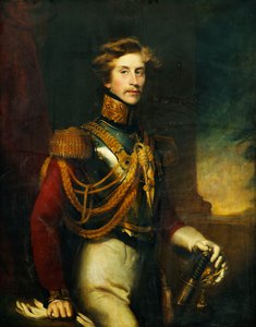 Porträtt av Arthur Vansittart, trekvartslängd, i livgardets uniform,