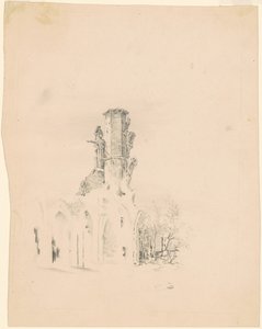 En gotisk ruin av James Goodwyn Clonney