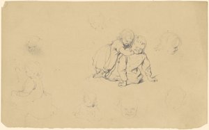Studier av lekande barn av James Goodwyn Clonney