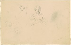 Studier av figurer av James Goodwyn Clonney