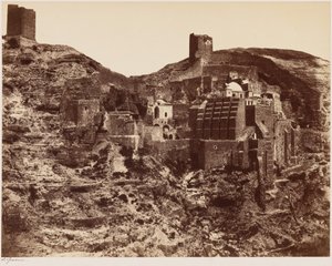 Klostret i Mar Saba,ca. 1855 (foto) av James Graham