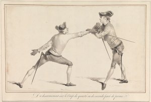 Nedrustning på Quarte eller Second Parried Prime av James Gwin