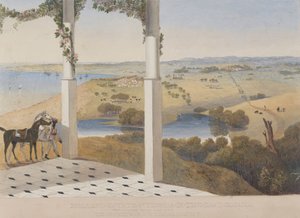 Holland Estate, St Thomas i öster, Vy från Change of Air House av James Hakewill