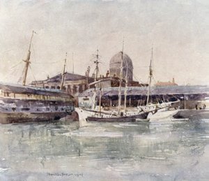 Custom House från Salthouse Dock av James Hamilton Hay