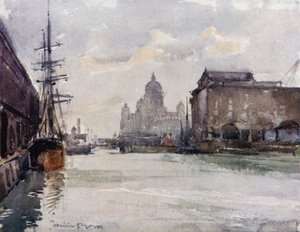 Dock Board Offices från Albert Dock av James Hamilton Hay
