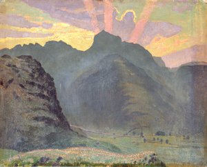 Soluppgång i Lake District, 1915