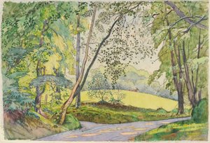 Genom träden, 1910-15 (wc på papper)