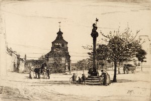 Market Cross, Crail (etsning) av James Hamilton Mackenzie