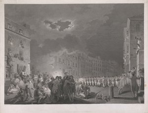 Kravallerna på Broad Street den sjunde juni 1780 av James Heath