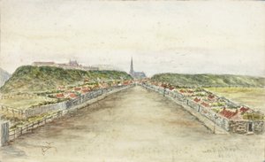 Mile End Road (akvarell och kroppsfärg på papper)