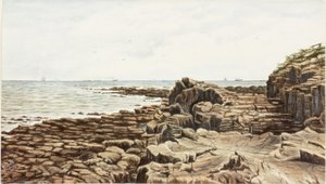 Tynemouth från Sharpness Point (akvarell och kroppsfärg på papper) av James Henry Cleet