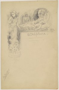 Studie för "Skulptur" av James Henry Moser