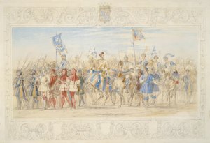 Archibald William Montgomerie, Earl of Eglinton, Lord of the Tournament (penna, wc och kroppsfärg på papper)