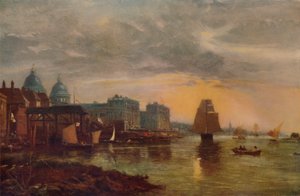 Greenwich Hospital från floden, 1854, 1935