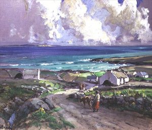 Atlantic från Bloody Foreland, Devon av James Humbert Craig