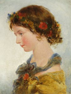 Porträtt av en ung flicka av James II Fisher